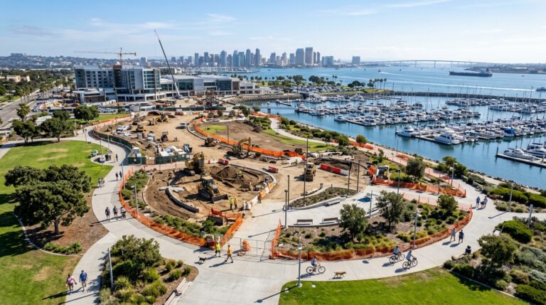 Harbor Park expansion area along the Chula Vista Bayfront