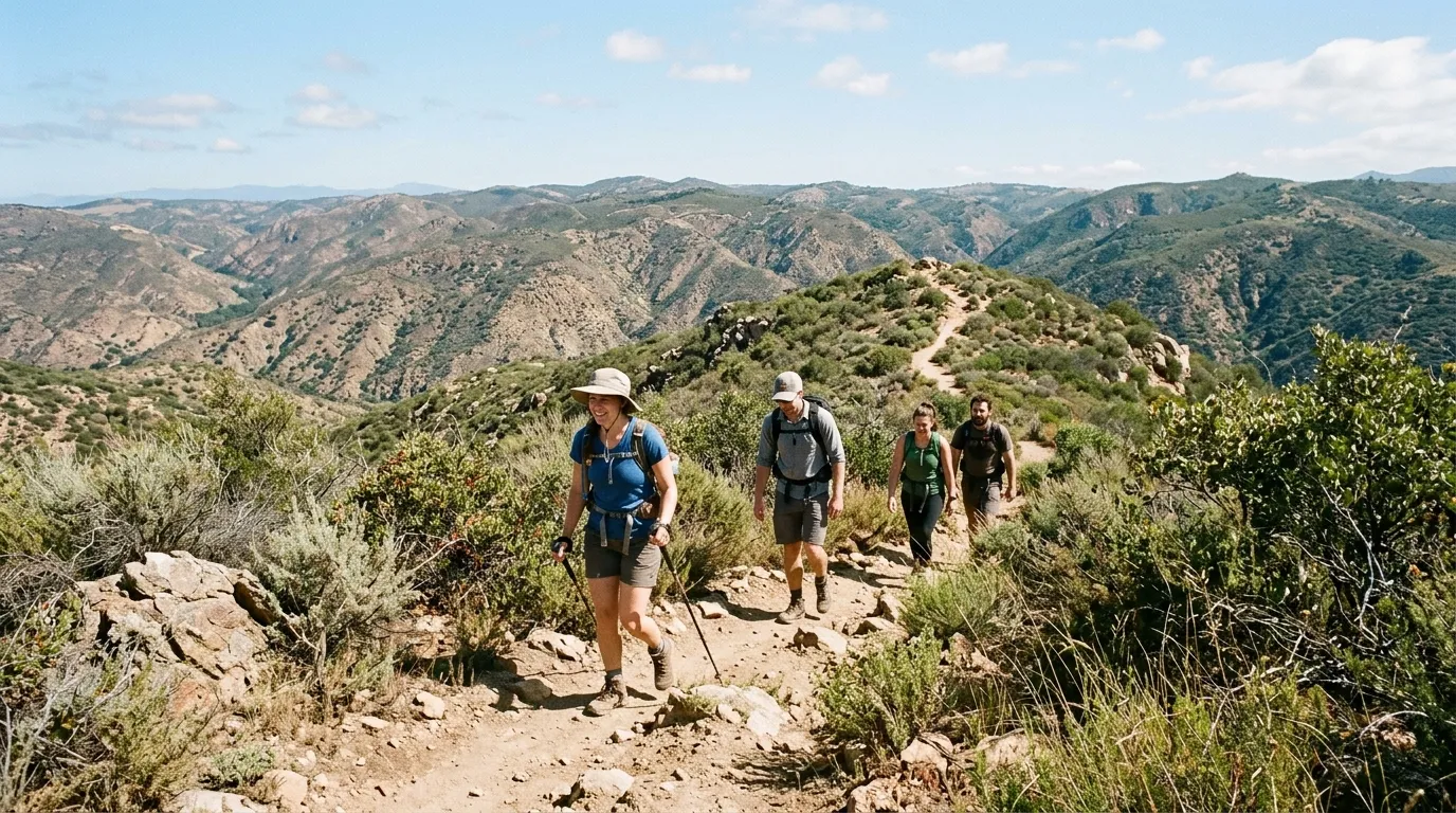 Hikers on a San Diego County trail