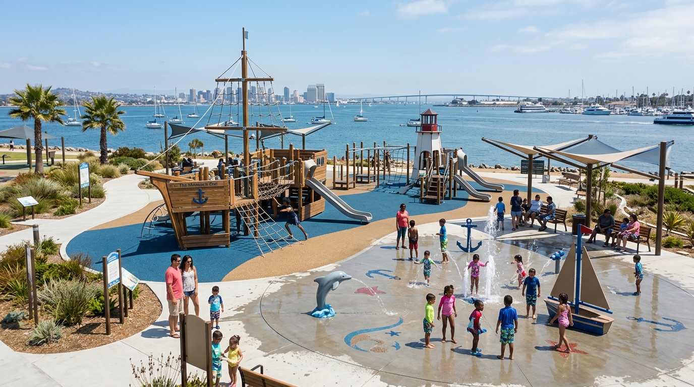 Nautical playground and splash pad planned for Chula Vista Harbor Park
